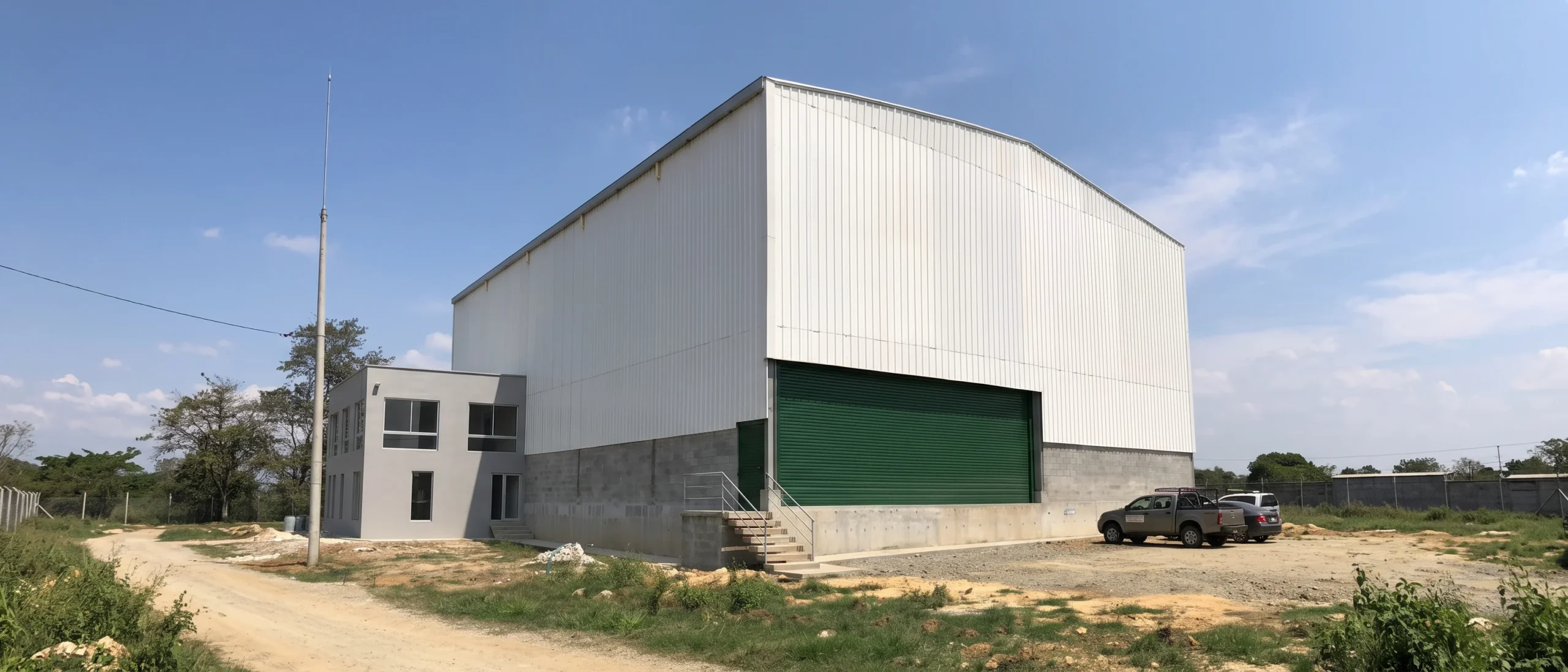 Bodega industrial para Química Básica en Cali con teja upvc 2.5